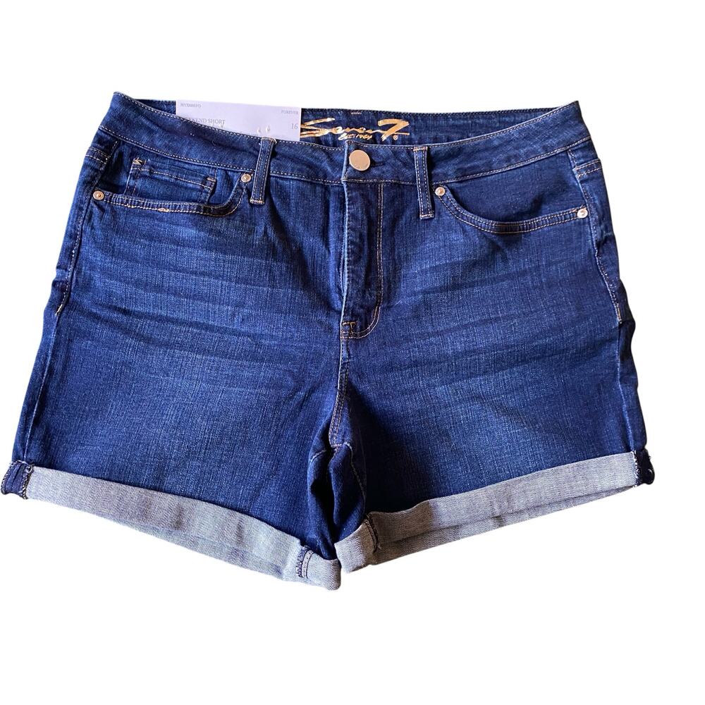 NWT SEVEN7 WOMEN’S WEEKEND SHORT, STRETCH DENIM SIZE 16